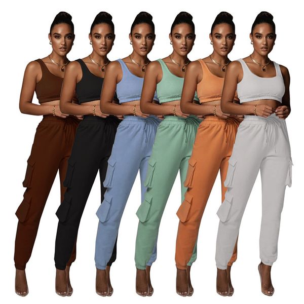 women's two piece pants wholesale items bulk lots casual vest pant sets women outfits set fashion solid pantsuits womens clothing b7300, White
women's two piece pants wholesale items bulk lots casual vest pant sets women outfits set fashion solid pantsuits womens clothing b7300, White