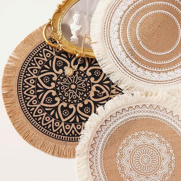 mats & pads 1pc heat insulation dining table mat 38cm round delicate embroidery dessert pan placemat non-slip coffee cup
mats & pads 1pc heat insulation dining table mat 38cm round delicate embroidery dessert pan placemat non-slip coffee cup