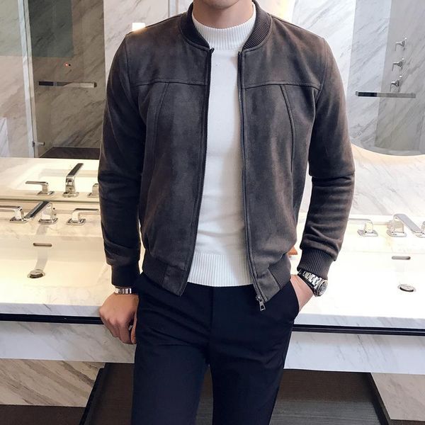 men's jackets men autumn bomber mens suede jaqueta masculina slim fit grey veste homme short casaco masculino korean style erkek ceket, Black;brown
men's jackets men autumn bomber mens suede jaqueta masculina slim fit grey veste homme short casaco masculino korean style erkek ceket, Black;brown