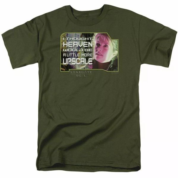 stargate sg1 upscale t shirt licensed sci-fi tv alien show tee military green, White;black
stargate sg1 upscale t shirt licensed sci-fi tv alien show tee military green, White;black