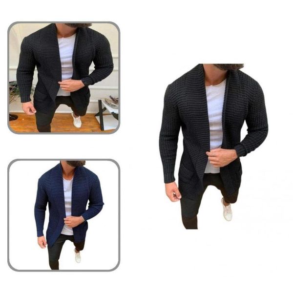 men's sweaters streetwear simple pure color loose-fitting coat male men sweater stretchy for daily wear, White;black
men's sweaters streetwear simple pure color loose-fitting coat male men sweater stretchy for daily wear, White;black