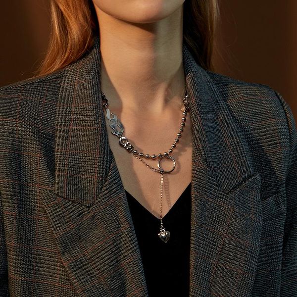 unique multilayer flame circle chain necklaces for women female punk silver color beads chains necklace heart pendants jewelry pendant
unique multilayer flame circle chain necklaces for women female punk silver color beads chains necklace heart pendants jewelry pendant