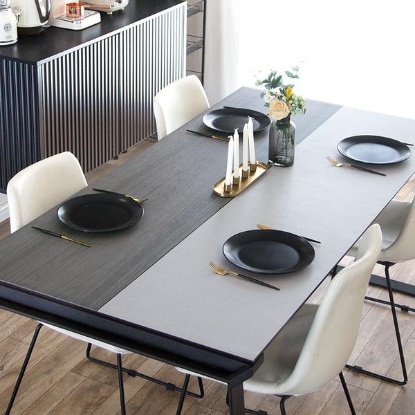 table cloth creative wood grain pvc leather mat waterproof oilproof heat resistant rectangle tablecloth custom dining protector