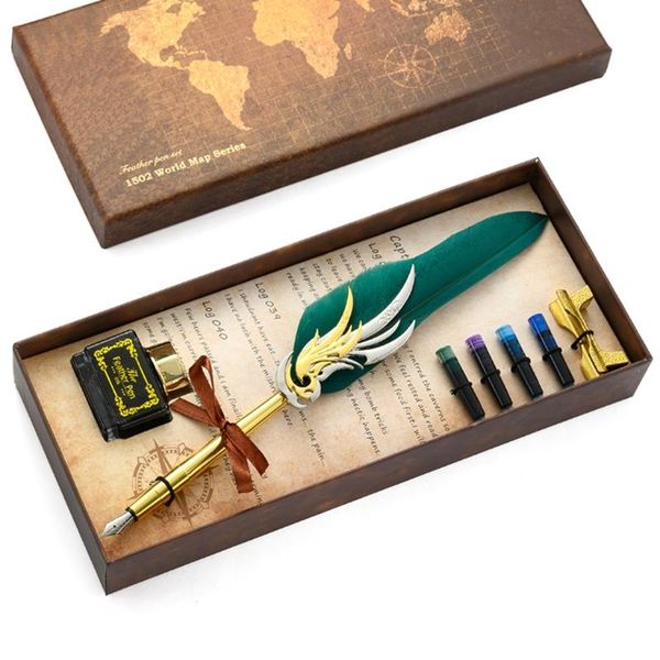 fountain pens feather pen antique writing handcrafted quill set dip w/ 4 ink sacs base bottle wholesalse
fountain pens feather pen antique writing handcrafted quill set dip w/ 4 ink sacs base bottle wholesalse