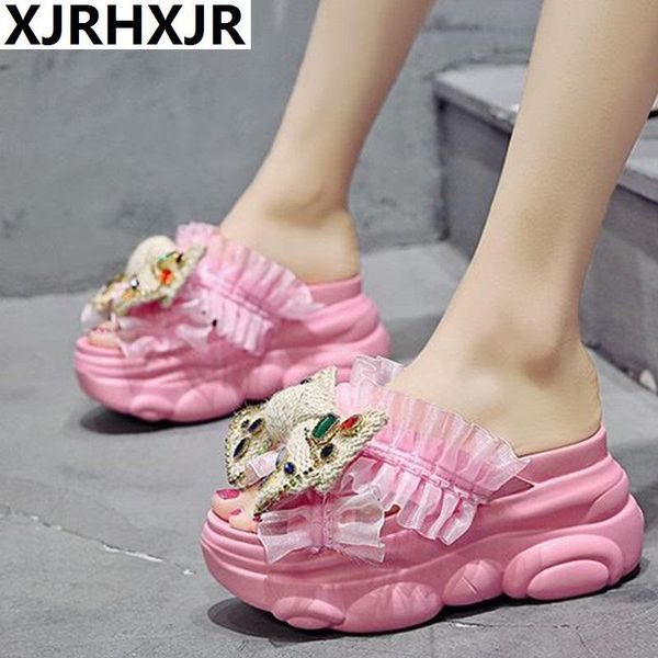 slippers xjrhxjr 2021 women fashion cute bow thick bottom wedges sandals slipper flatform shoes zandalias de verano mujer, Black
slippers xjrhxjr 2021 women fashion cute bow thick bottom wedges sandals slipper flatform shoes zandalias de verano mujer, Black