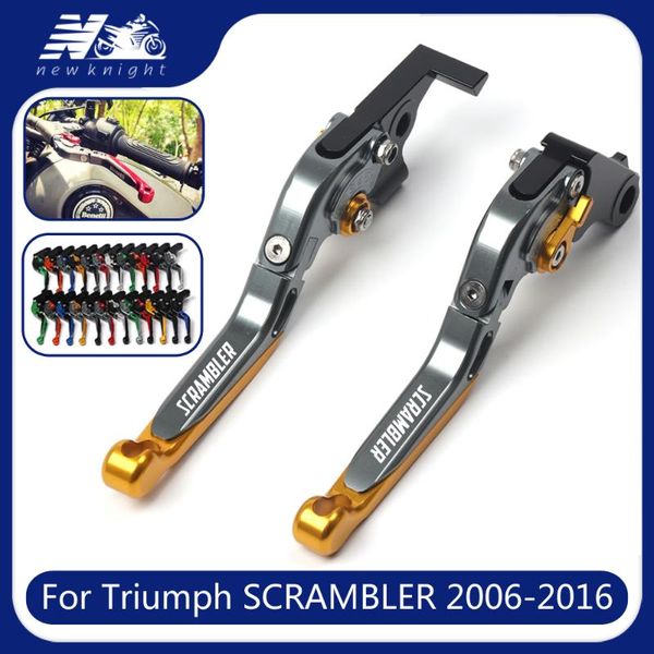 motorcycle brakes with logo for 2006-2021 2021 2014 cnc aluminum folding extendable brake clutch levers accessories