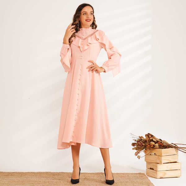 casual dresses product women's fashion solid color lace ruffled stitching small stand-up collar long-sleeved high-waisted sweet pi, Black;gray
casual dresses product women's fashion solid color lace ruffled stitching small stand-up collar long-sleeved high-waisted sweet pi, Black;gray
