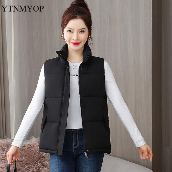 women's vests ytnmyop autumn winter warm cotton vest jacket women solid short waistcoat indoor snow wear sleeveless coat parka stand co, Black;white
women's vests ytnmyop autumn winter warm cotton vest jacket women solid short waistcoat indoor snow wear sleeveless coat parka stand co, Black;white