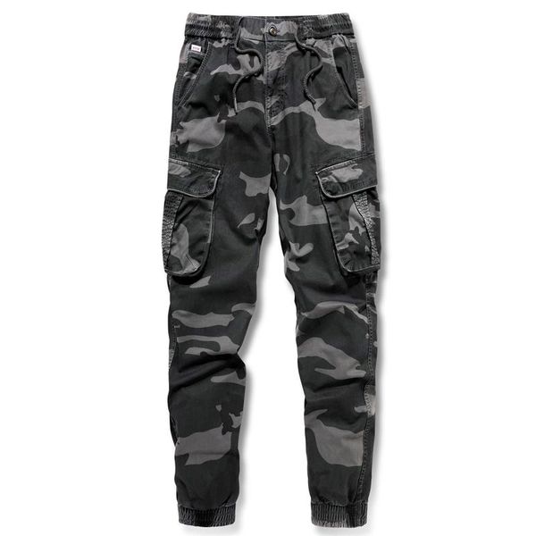 men's pants military tactical camouflage men multi-pocket washed overalls loose cotton male cargo for trousers, Black
men's pants military tactical camouflage men multi-pocket washed overalls loose cotton male cargo for trousers, Black