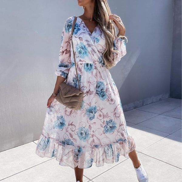 casual dresses women's v-neck lantern long sleeve midi dress spring autumn fashion floral print ruffle beach chiffon for women, Black;gray
casual dresses women's v-neck lantern long sleeve midi dress spring autumn fashion floral print ruffle beach chiffon for women, Black;gray