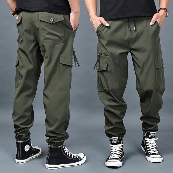 men's pants men 2021 spring autumn casual military tactical joggers cargo male multi-pocket fashion loose trousers w557, Black
men's pants men 2021 spring autumn casual military tactical joggers cargo male multi-pocket fashion loose trousers w557, Black