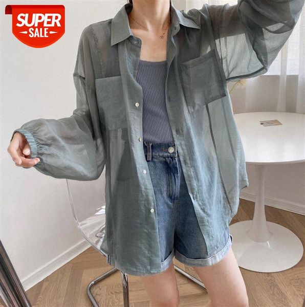 zhi chenxi korean women's shirt pure color thin lantern sleeve sunscreen jacket 701 #wt2y, Black;gray
zhi chenxi korean women's shirt pure color thin lantern sleeve sunscreen jacket 701 #wt2y, Black;gray