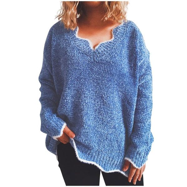 women's sweaters women knitted wave v neck pullover lady solid color casual jumper autumn winter female long sleeve, White;black
women's sweaters women knitted wave v neck pullover lady solid color casual jumper autumn winter female long sleeve, White;black