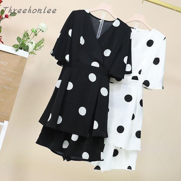 summer casual fashion two piece sets woman polka dot v-neck half sleeve dress and shorts female sweet design suits women's tracksuits, Gray
summer casual fashion two piece sets woman polka dot v-neck half sleeve dress and shorts female sweet design suits women's tracksuits, Gray