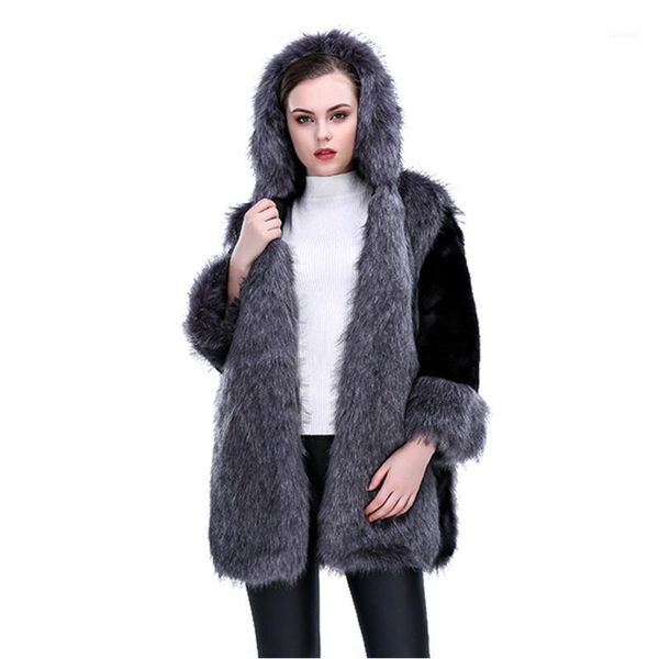 women's fur & faux fhillinuo coat winter thicken warm women jacket black shaggy hooded long overcoat plus size
women's fur & faux fhillinuo coat winter thicken warm women jacket black shaggy hooded long overcoat plus size