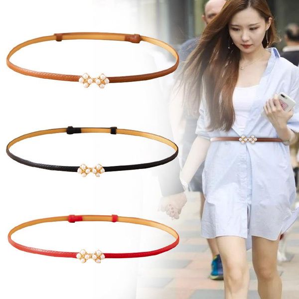belts imitation pearls buckle women solid color pu leather thin waist belt for dress fashion wasitband, Black;brown
belts imitation pearls buckle women solid color pu leather thin waist belt for dress fashion wasitband, Black;brown