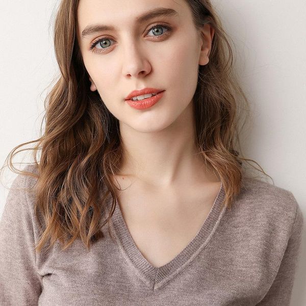 women's t-shirt mrmt 2021 brand t-shirts knitting women v-neck loose bottomed woman t shirt half sleeve for female clothing, White