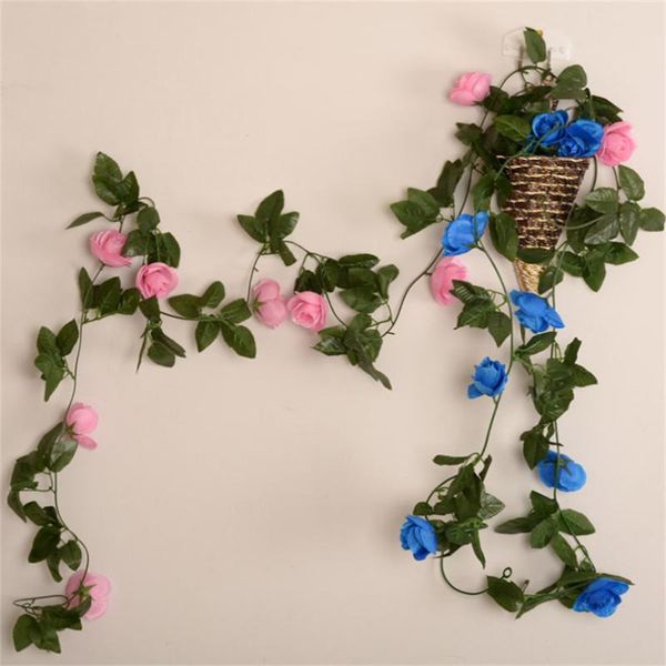 240cm artificial simulation silk rose flower vines rattan home wedding party decor garden wall hanging decorative flowers & wreaths
240cm artificial simulation silk rose flower vines rattan home wedding party decor garden wall hanging decorative flowers & wreaths