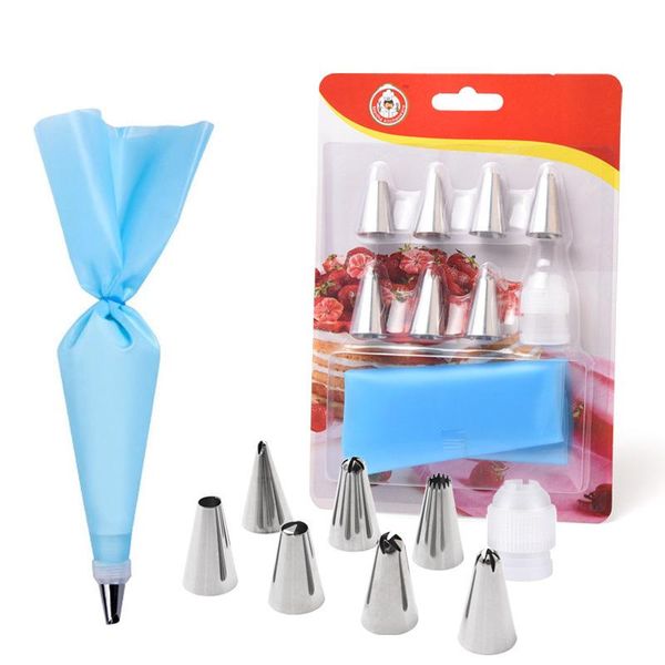 cake tools 9pcs/set icing piping nozzles sets decorating stainless steel cream nozzles+silicone pastry bag+converter tips
cake tools 9pcs/set icing piping nozzles sets decorating stainless steel cream nozzles+silicone pastry bag+converter tips