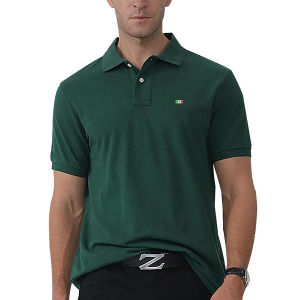 men's polos high-end summer 100% cotton solid color short sleeve lapel t-shirt embroidery perspiration breathable casual shirt, White;black
men's polos high-end summer 100% cotton solid color short sleeve lapel t-shirt embroidery perspiration breathable casual shirt, White;black