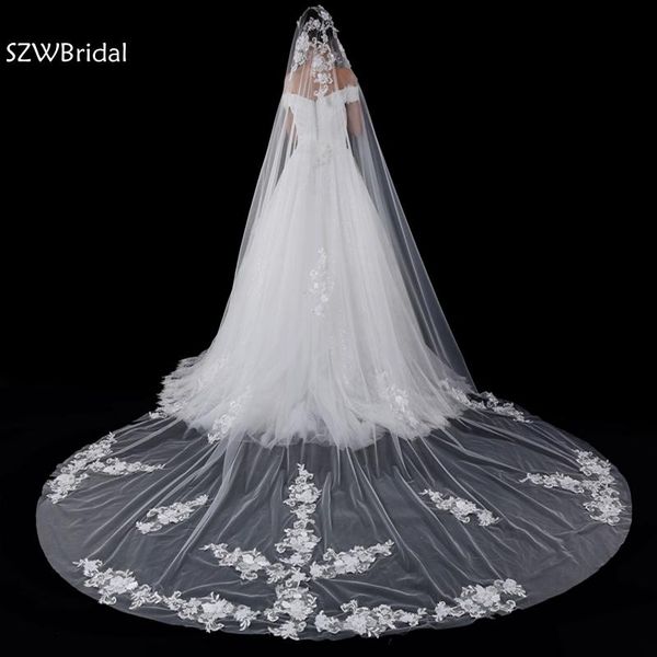 bridal veils arrival ivory 3 meter wedding veil with comb lace appliques casamento welon slubny long, Black
bridal veils arrival ivory 3 meter wedding veil with comb lace appliques casamento welon slubny long, Black