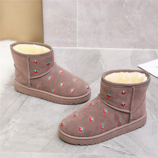 boots female snow non-slip student plus velvet warm cotton shoes flat women's cute winter strawberry u11-36, Black
boots female snow non-slip student plus velvet warm cotton shoes flat women's cute winter strawberry u11-36, Black