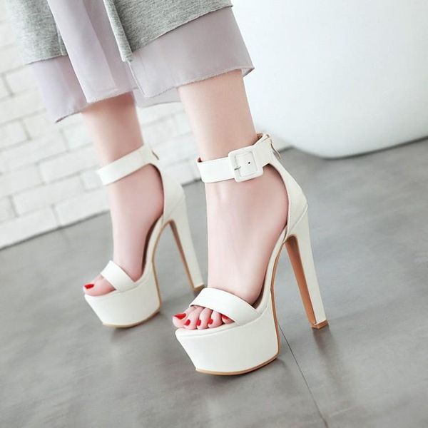 dress shoes 2021 summer fashion sandals women's super high heel large round head waterproof platform solid color thick sho, Black
dress shoes 2021 summer fashion sandals women's super high heel large round head waterproof platform solid color thick sho, Black