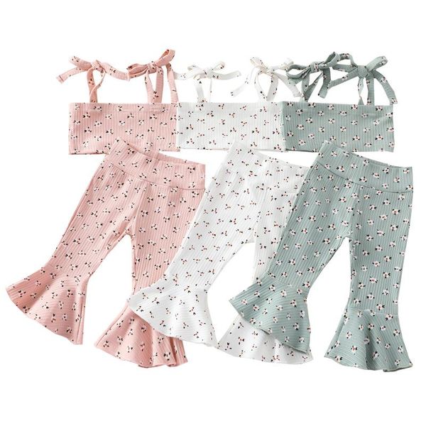 clothing sets fashion summer girls sleeveless suspender floral flare pants outfits toddler baby casual 0-3y, White
clothing sets fashion summer girls sleeveless suspender floral flare pants outfits toddler baby casual 0-3y, White