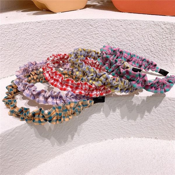 french sweet girl princess simple fabric plaid pleated hairband headdress fashion children's hair accessories, Slivery;white
french sweet girl princess simple fabric plaid pleated hairband headdress fashion children's hair accessories, Slivery;white