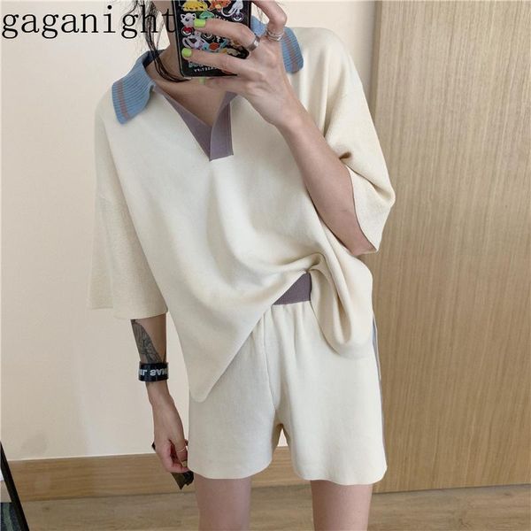 two piece dress gaganight knitted women pieces set casual loose summer fashion ladies suit elastic high waist shorts female outfit korean, White
two piece dress gaganight knitted women pieces set casual loose summer fashion ladies suit elastic high waist shorts female outfit korean, White