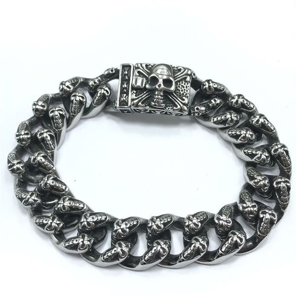 design jewelry 316 titanium steel bracelet men's viking stainless steel skull bracelet, Black
design jewelry 316 titanium steel bracelet men's viking stainless steel skull bracelet, Black