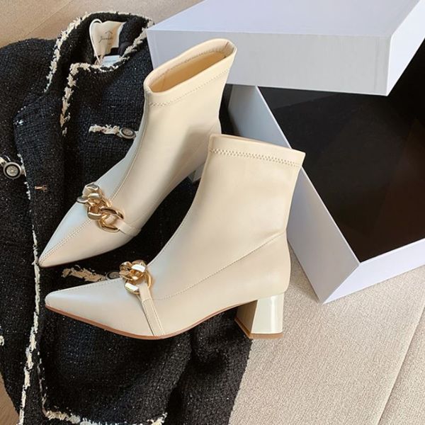 Size 33-41 Women High Heel Boots Metal Chain Sexy Ankle Boots Ladies Fashion Party Club Boots Ladies Footwear, Black
Size 33-41 Women High Heel Boots Metal Chain Sexy Ankle Boots Ladies Fashion Party Club Boots Ladies Footwear, Black