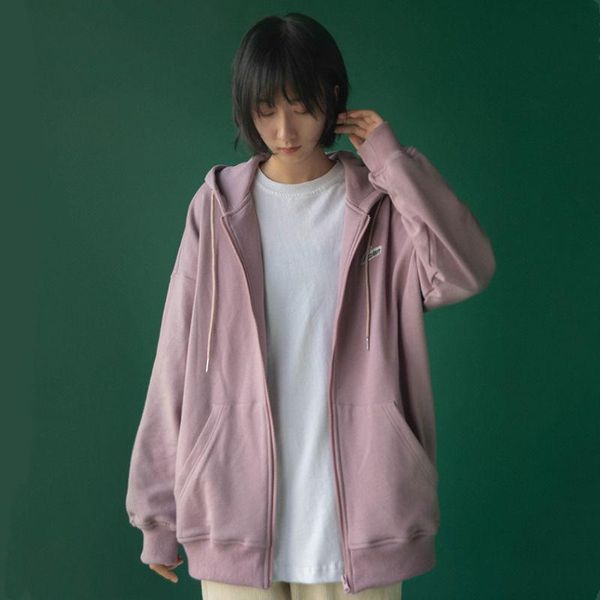 women's jackets women solid thin hooded coats autumn hoodie long sleeve loose clothes student casual female fashion zipper outerwear, Black;brown
women's jackets women solid thin hooded coats autumn hoodie long sleeve loose clothes student casual female fashion zipper outerwear, Black;brown