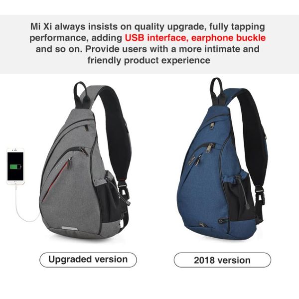 men one shoulder backpack women sling bag crossbody usb boys cycling sports travel versatile fashion student school
men one shoulder backpack women sling bag crossbody usb boys cycling sports travel versatile fashion student school
