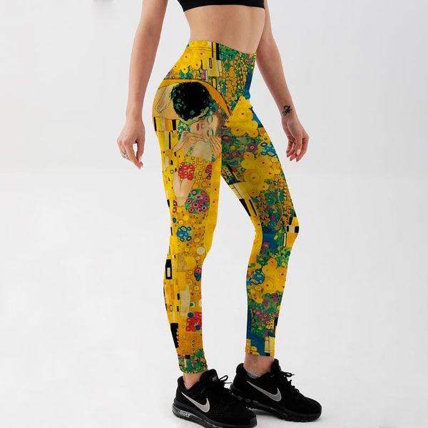 women's leggings qickitout 12% spandex workout yellow women strength printed love retro painting push up pants, Black
women's leggings qickitout 12% spandex workout yellow women strength printed love retro painting push up pants, Black