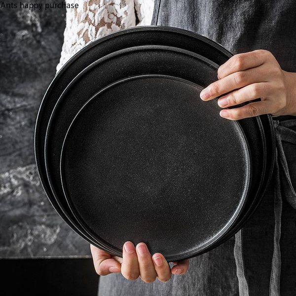 dishes & plates european style black frosted ceramic dinner plate household tableware set dessert steak display kitchen utensils porcelain
dishes & plates european style black frosted ceramic dinner plate household tableware set dessert steak display kitchen utensils porcelain