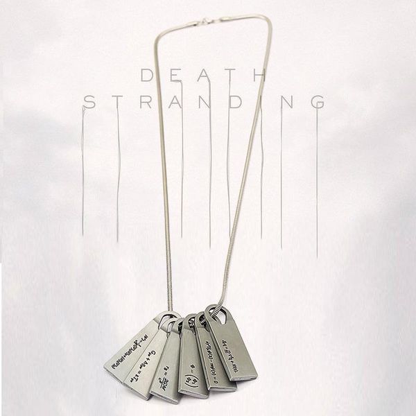 game death stranding necklace norman mark reedus 6 alloy plates fomulas metal pendant cosplay choker men women jewelry koyle necklaces, Silver
game death stranding necklace norman mark reedus 6 alloy plates fomulas metal pendant cosplay choker men women jewelry koyle necklaces, Silver