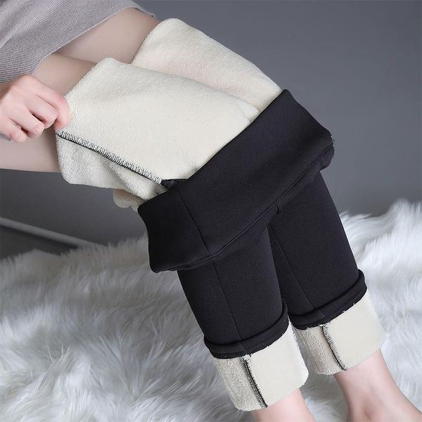 women's pants & capris women winter plus velvet thickening leggings size warm high waist stretch skinny pencil trousers wool fleece pan, Black;white 
women's pants & capris women winter plus velvet thickening leggings size warm high waist stretch skinny pencil trousers wool fleece pan, Black;white