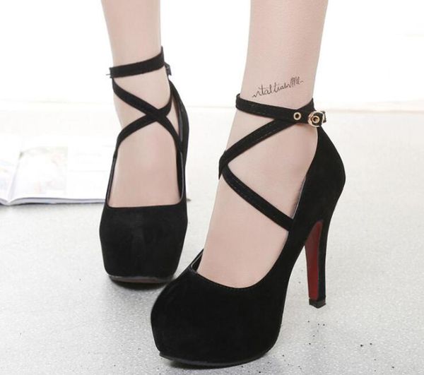 fashion buckle women's shoes fish mouth stiletto heels suede summer waterproof platform 41-42 large size hard-wearing dress, Black
fashion buckle women's shoes fish mouth stiletto heels suede summer waterproof platform 41-42 large size hard-wearing dress, Black