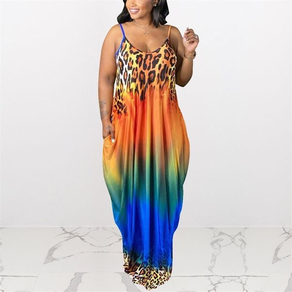 4xl plus size dress spaghetti strap leopard print loose floor length fashion evening night party club wear long dresses 210510, Black;gray
4xl plus size dress spaghetti strap leopard print loose floor length fashion evening night party club wear long dresses 210510, Black;gray