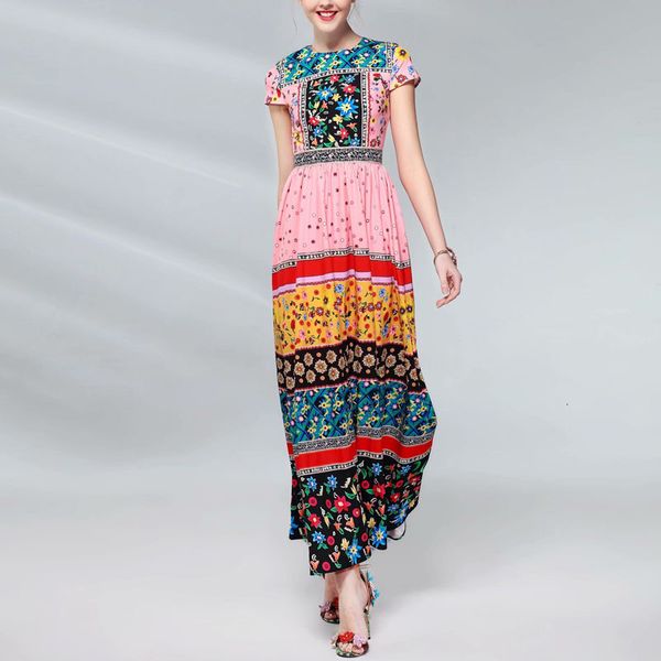 runway retro printing flowers elegant temperament short sleeve dress women wear quality spring summer, Black;gray
runway retro printing flowers elegant temperament short sleeve dress women wear quality spring summer, Black;gray