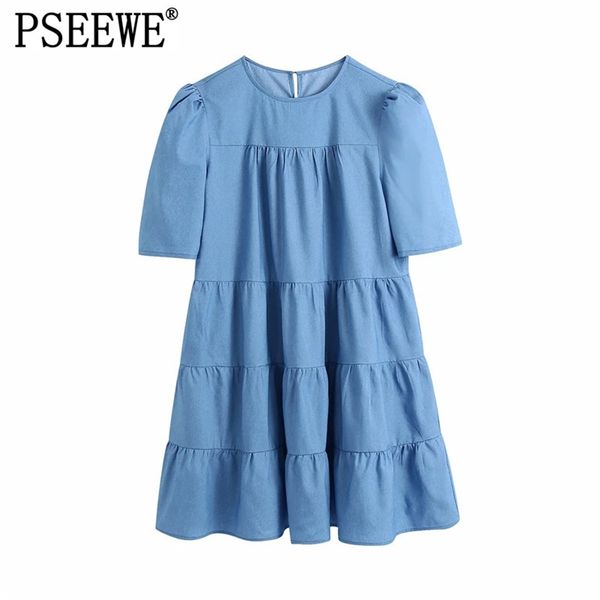 summer blue denim short dresses women casual sundress fashion ruffle puff sleeve chic woman dress girly 210519, Black;gray
summer blue denim short dresses women casual sundress fashion ruffle puff sleeve chic woman dress girly 210519, Black;gray