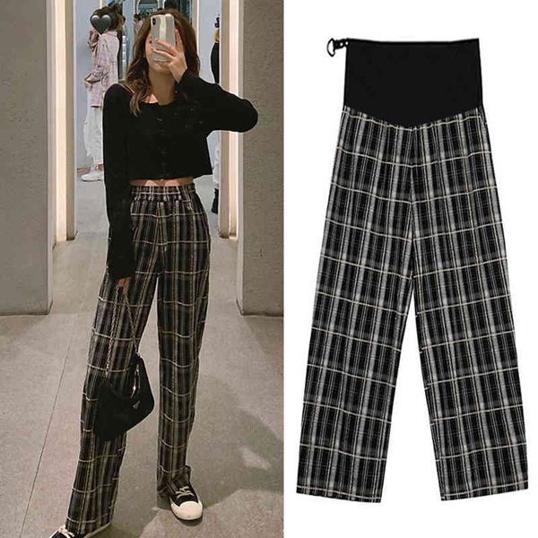maternity bottoms 567# vintage plaid maternity full long pants adjustable belly straight loose clothes for pregnant women spring casual preg, White
maternity bottoms 567# vintage plaid maternity full long pants adjustable belly straight loose clothes for pregnant women spring casual preg, White