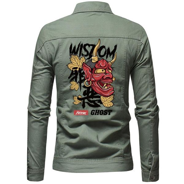 men's jackets 2021 spring and autumn style boutique pure cotton printing fashion mens casual denim jacket slim cowboy coat, Black;brown
men's jackets 2021 spring and autumn style boutique pure cotton printing fashion mens casual denim jacket slim cowboy coat, Black;brown