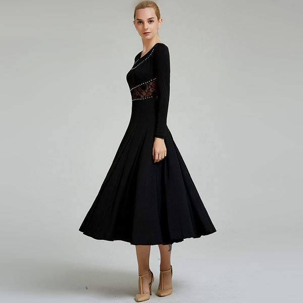 lace standard dresses ballroom dance wear woman dress waltz flamenco costumes, Black;red
lace standard dresses ballroom dance wear woman dress waltz flamenco costumes, Black;red