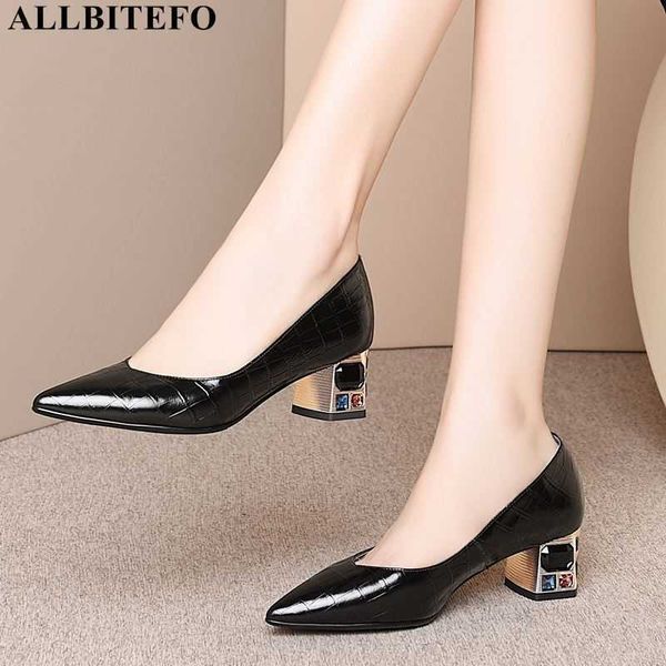 allbitefo color diamond heel genuine leather brand high heels office ladies shoes women high heel shoes thick heel women shoes 210611, Black
allbitefo color diamond heel genuine leather brand high heels office ladies shoes women high heel shoes thick heel women shoes 210611, Black