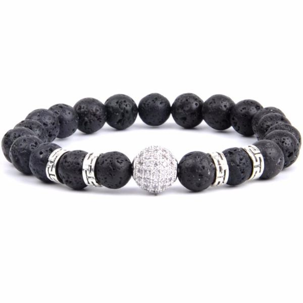 beaded, strands women's bracelets 2021 fashion pave cz ball natural stone lava bead bracelet for men jewelry gift yoga bangles bijoux w, Black
beaded, strands women's bracelets 2021 fashion pave cz ball natural stone lava bead bracelet for men jewelry gift yoga bangles bijoux w, Black