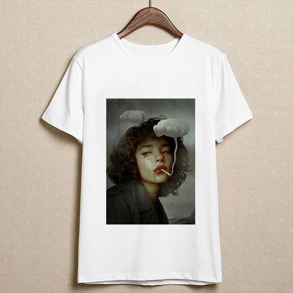 abstract girl smoking print women aesthetics short sleeve white korean female harajuku graphics tee
abstract girl smoking print women aesthetics short sleeve white korean female harajuku graphics tee
