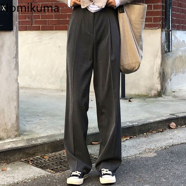 nomikuma korean high waist straight suit pants spring new elegant women trousers causal solid femme long pants mujer 6f117 210427, Black;white
nomikuma korean high waist straight suit pants spring new elegant women trousers causal solid femme long pants mujer 6f117 210427, Black;white