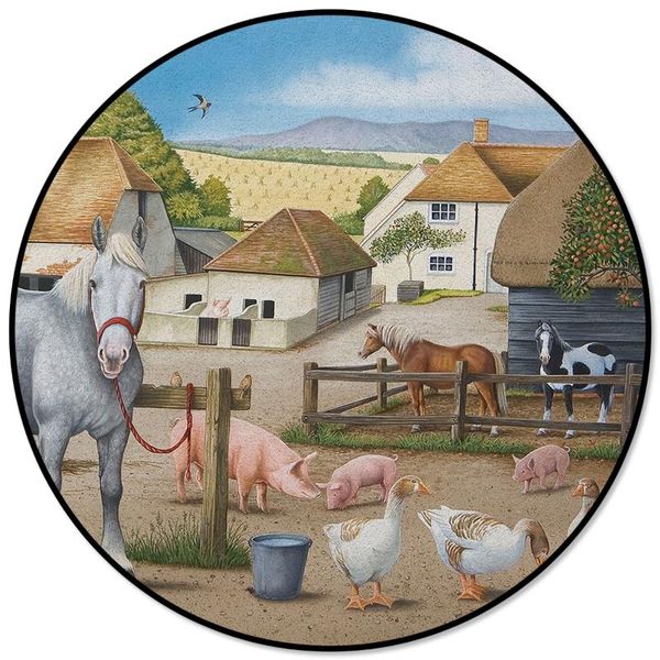 carpets rustic retro farm farmhouse animal round carpet kids area rug anti-slip floor mat for bedroom living room home decor
carpets rustic retro farm farmhouse animal round carpet kids area rug anti-slip floor mat for bedroom living room home decor